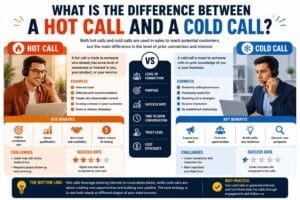 what is the difference between a hot call and a cold call?