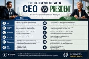 difference between ceo and president