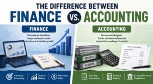 difference between finance and accounting