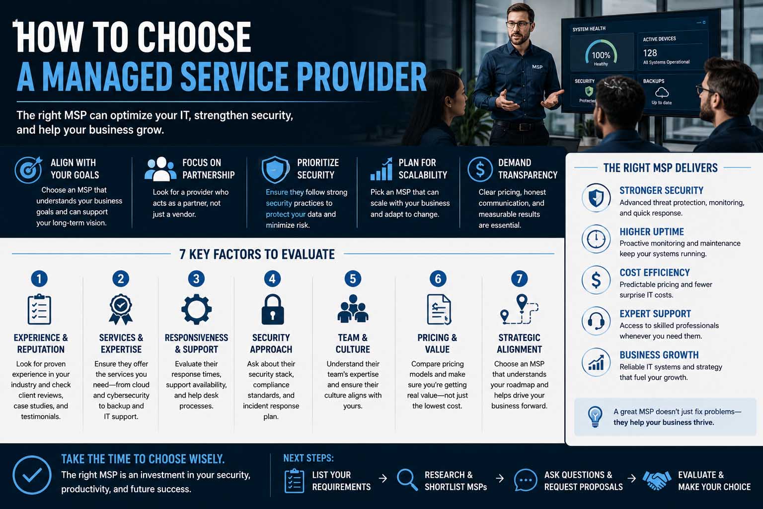 how to choose a managed service provider