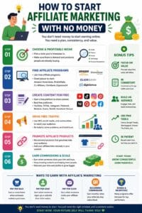 how to start affiliate marketing with no money
