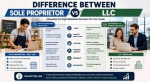 difference between sole proprietor and llc