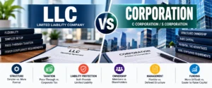 difference between llc and corporation